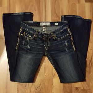BKE 'Starlite' flare 26R jeans